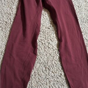 lulu Maroon Leggings